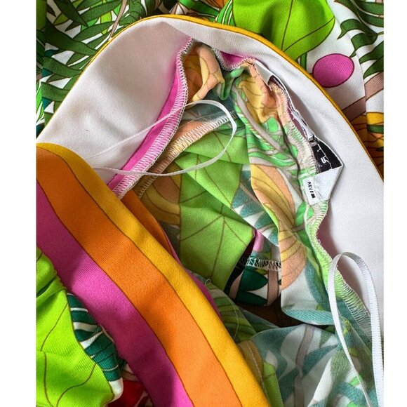 Trina Turk Strapless Tropical Print Romper | Size Small - Picture 8 of 9